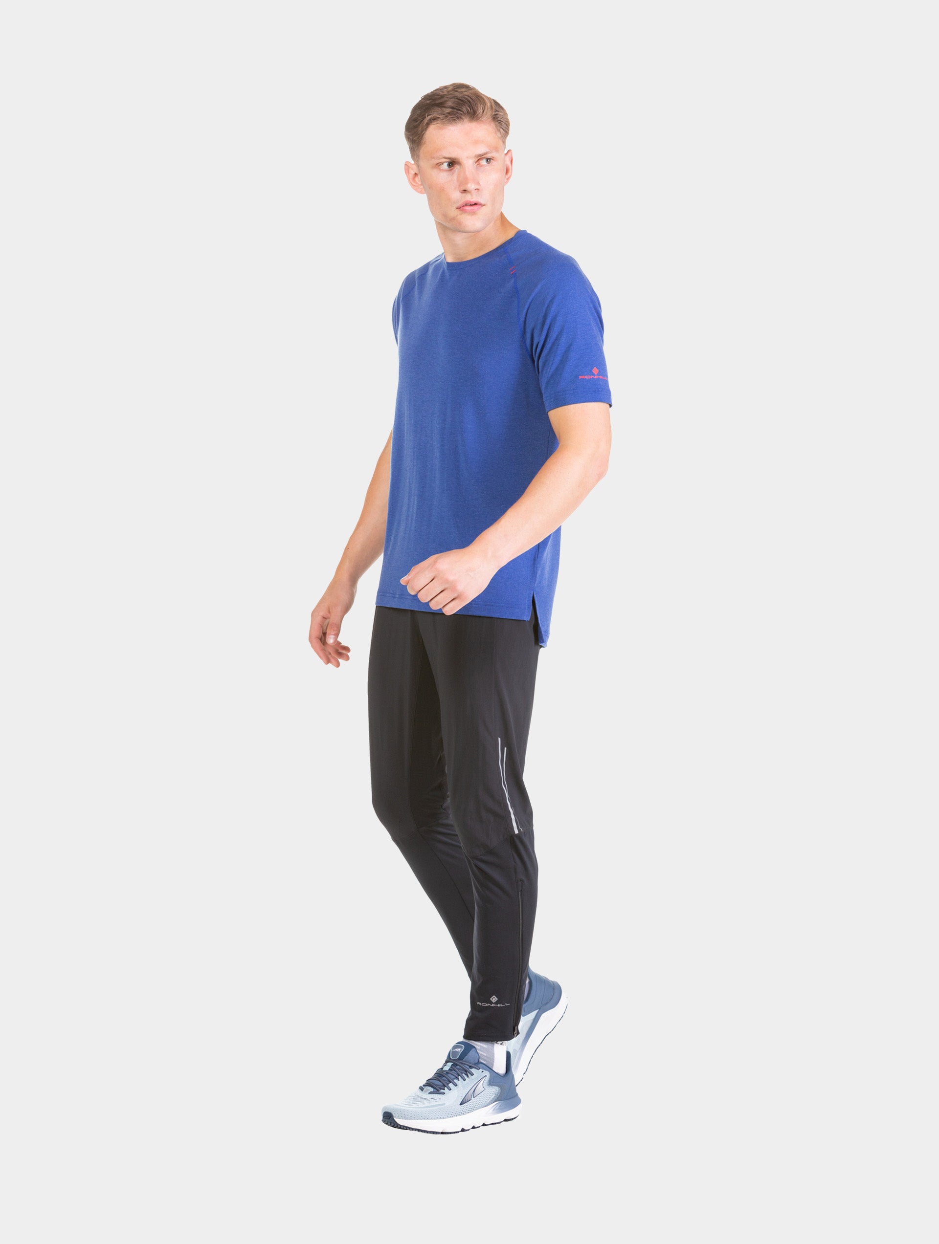 DynamicFlex Men's Black 4-Way Lycra Track Pants: Unleash Your Movemen